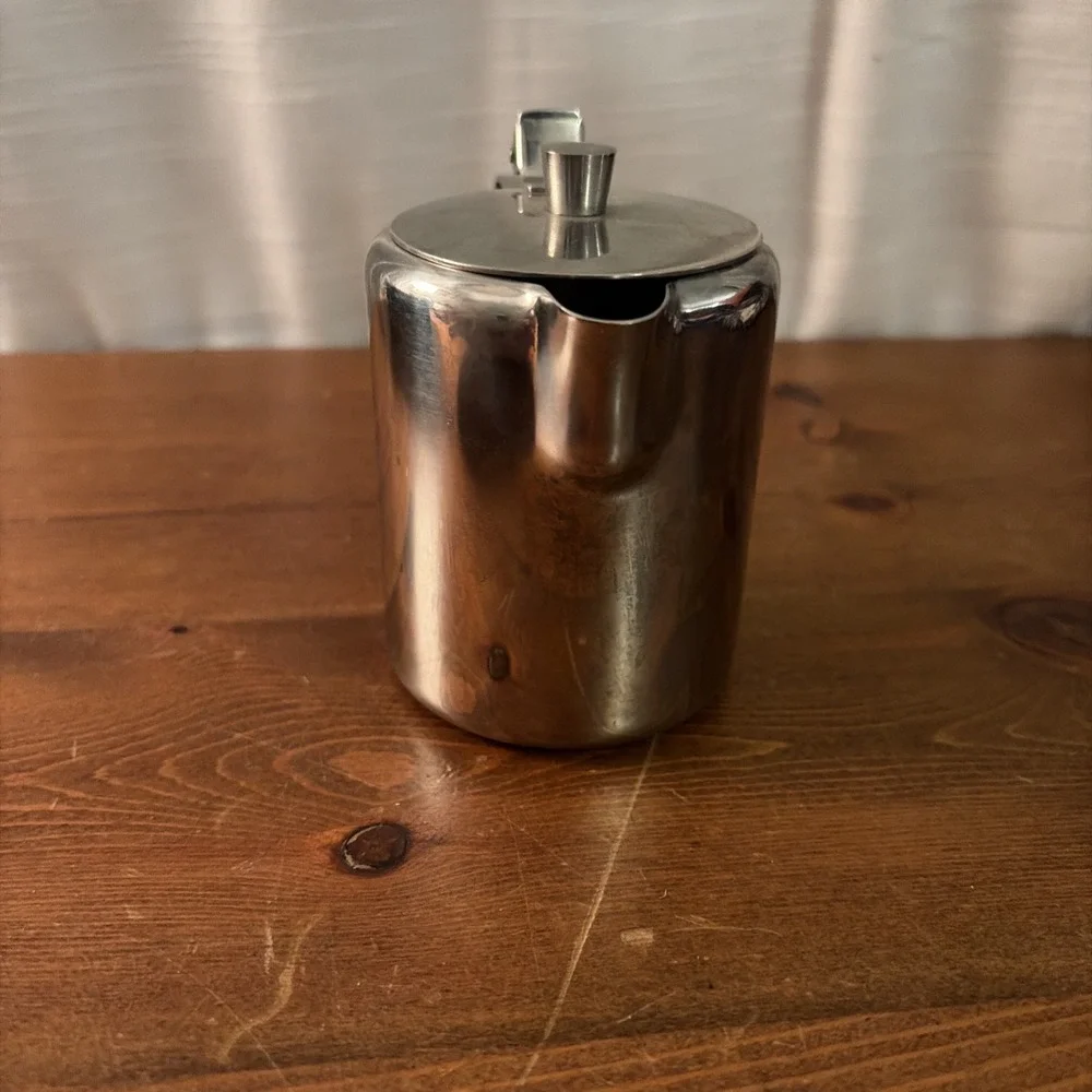 Vintage Gemco Stainless Steel‎ Creamer Made In Japan G5001 Holds 8OZ GUC